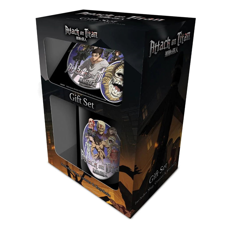 Attack On Titan - Season 4 Mug, Coaster & Keychain Gift Set