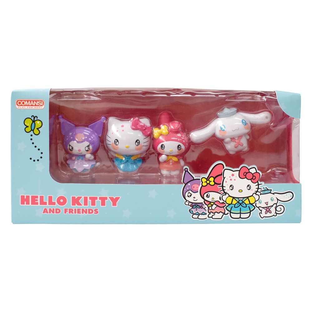 and Kitty Hello Teenies Micro 4箱セット ミニフィギュア HIP. FRIENDS & KITTY HELLO Friends Toys Box, Treasure 6-Pack その他