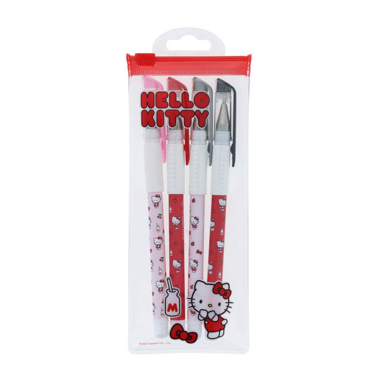 Sanrio - Hello Kitty Pretty In Pink Gel Pen Set (4 Pack)