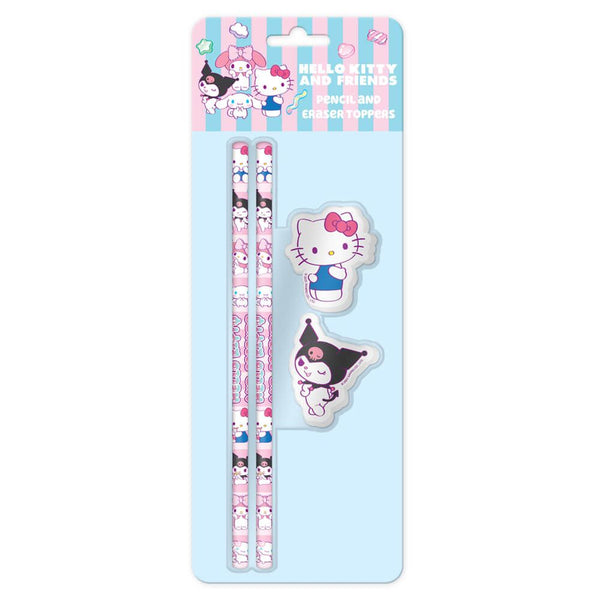 Sanrio - Hello Kitty Sweets Pencil & Eraser Topper Set Of 2