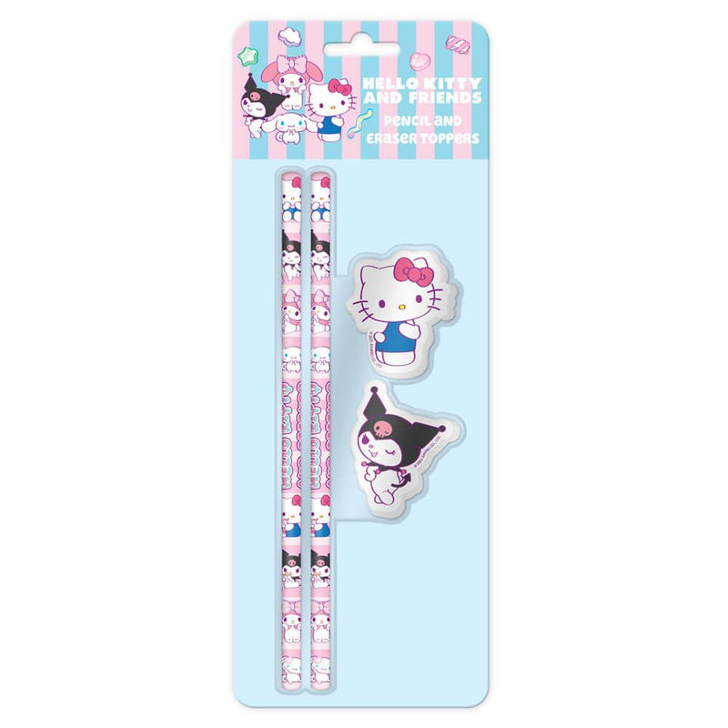 Sanrio - Hello Kitty Sweets Pencil & Eraser Topper Set Of 2