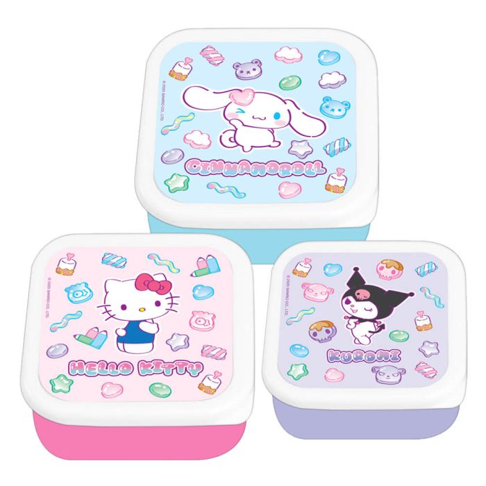 Sanrio - Hello Kitty Sweets Storage Pots Set Of 3