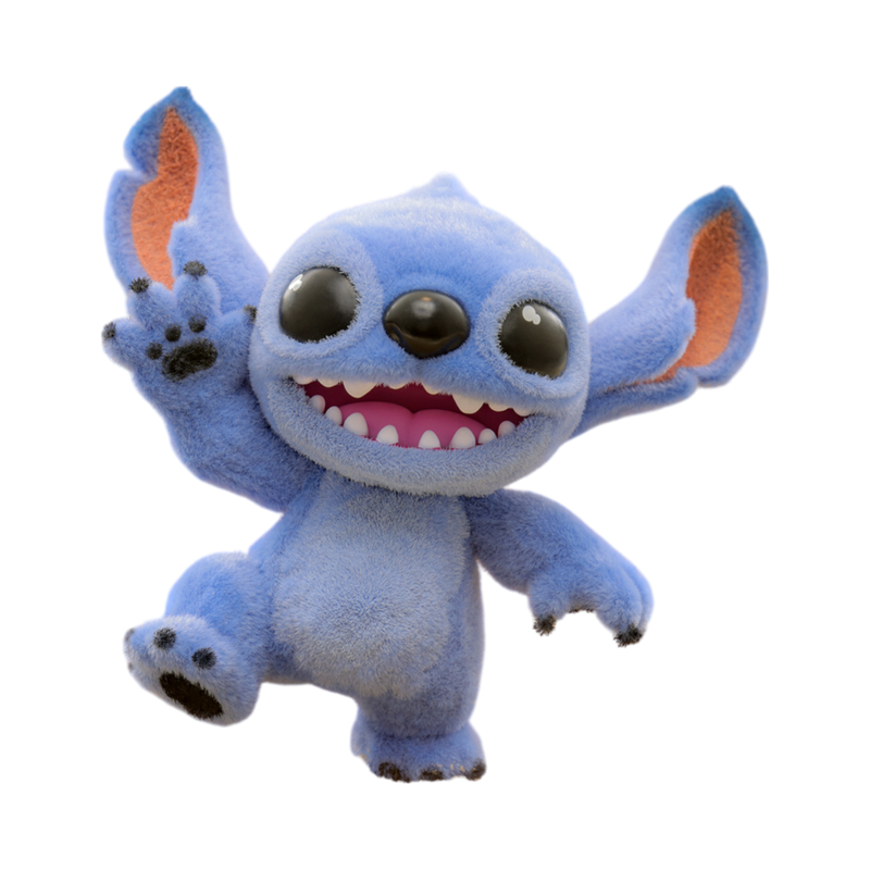 Lilo & Stitch (2025) - Stitch Standing Cosbaby Figure with Velvet Hair