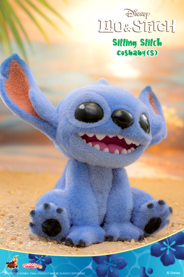 Lilo & Stitch - Stitch Sitting Cosbaby Figure with Velvet Hair