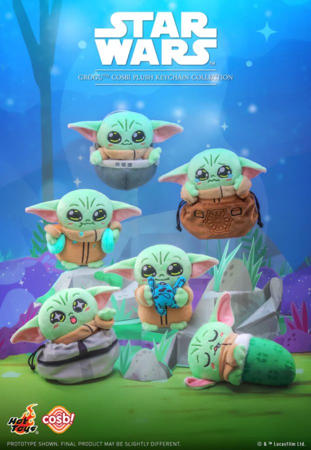 Star Wars - Grogu Cosbi Plush Keychain Assortment