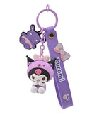 Hello Kitty and Friends Keychain with hand strap Assortment - Animal Outfit