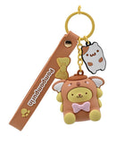 Hello Kitty and Friends Keychain with hand strap Assortment - Animal Outfit