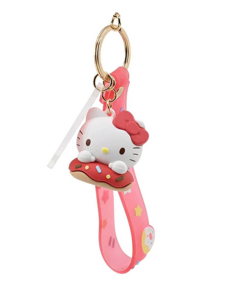 Hello Kitty and Friends Keychain with hand strap Assortment - Donut
