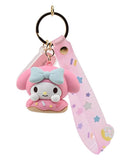 Hello Kitty and Friends Keychain with hand strap Assortment - Donut