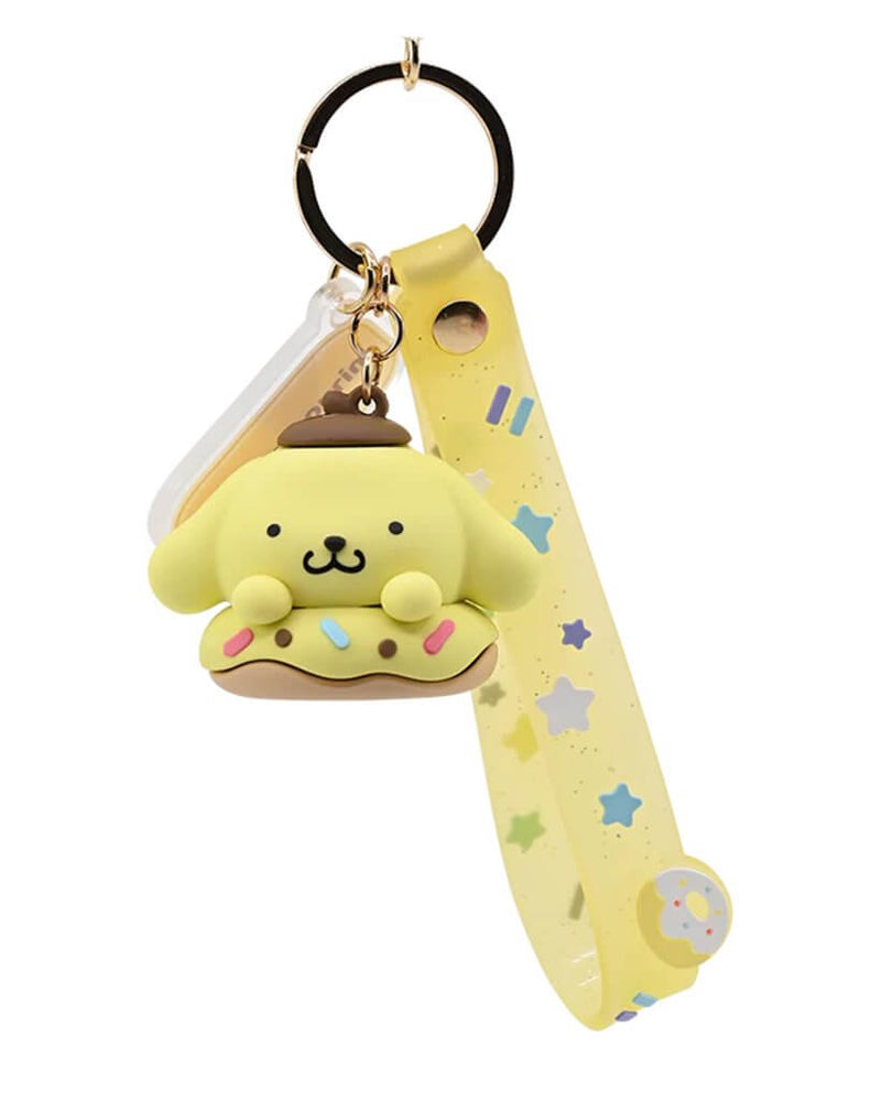 Hello Kitty and Friends Keychain with hand strap Assortment - Donut