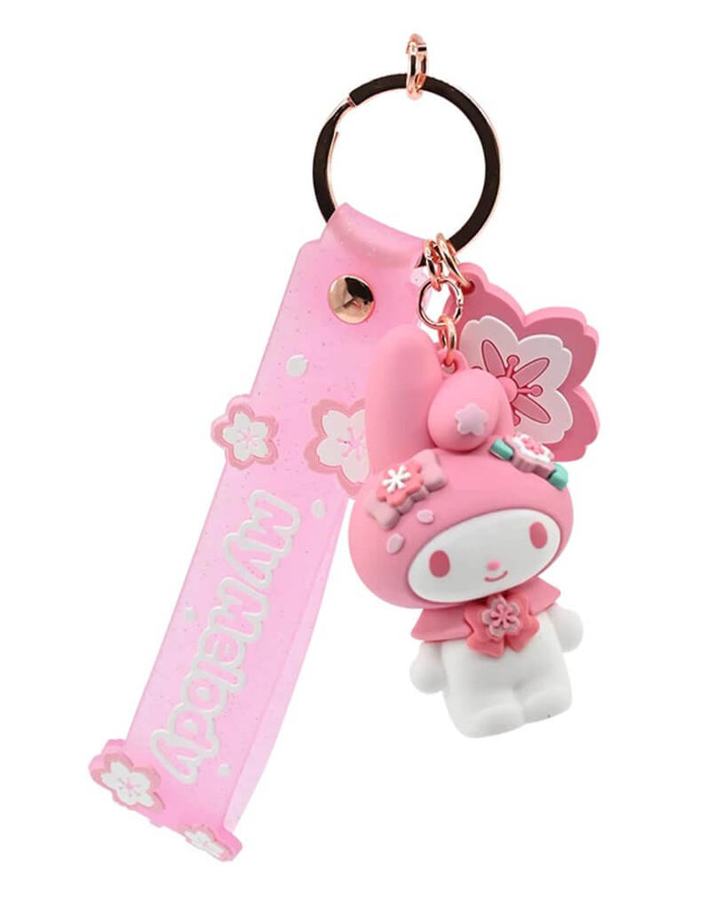 Hello Kitty and Friends Keychain with hand strap Assortment - Sakura
