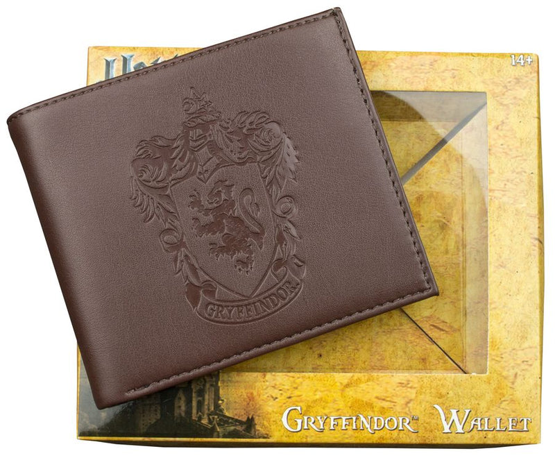 Harry Potter - Gryffindor Logo Embossed Brown Wallet