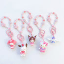 Sanrio - Hello Kitty and Friends Vinyl Keychain with Charms (Sakura Series)
