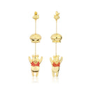 Disney - Winnie the Pooh Honey Pot Drop Earrings (Gold)