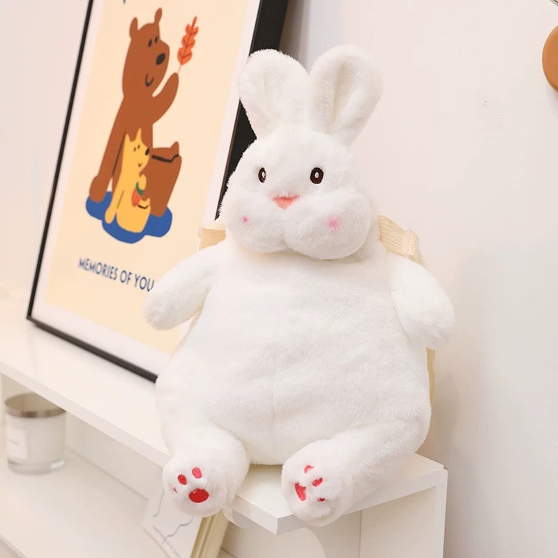 Chubby Rabbit Plush Backpack