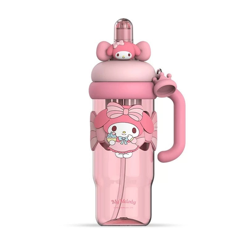 Sanrio Characters Tritan Travel Cup with Straw and Handle 1200ml
