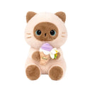 Siamese Cat with Ice Cream Plush - 30cm