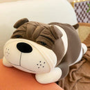 Bulldog Lying Plush Cushion - 80cm
