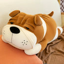 Bulldog Lying Plush Cushion - 80cm