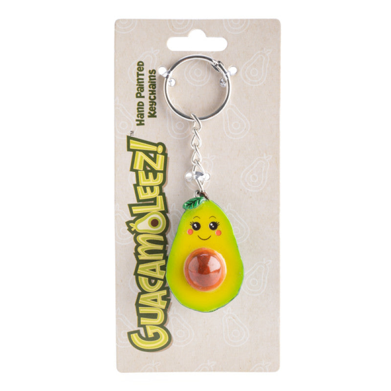Avocado Hand Painted Keychain