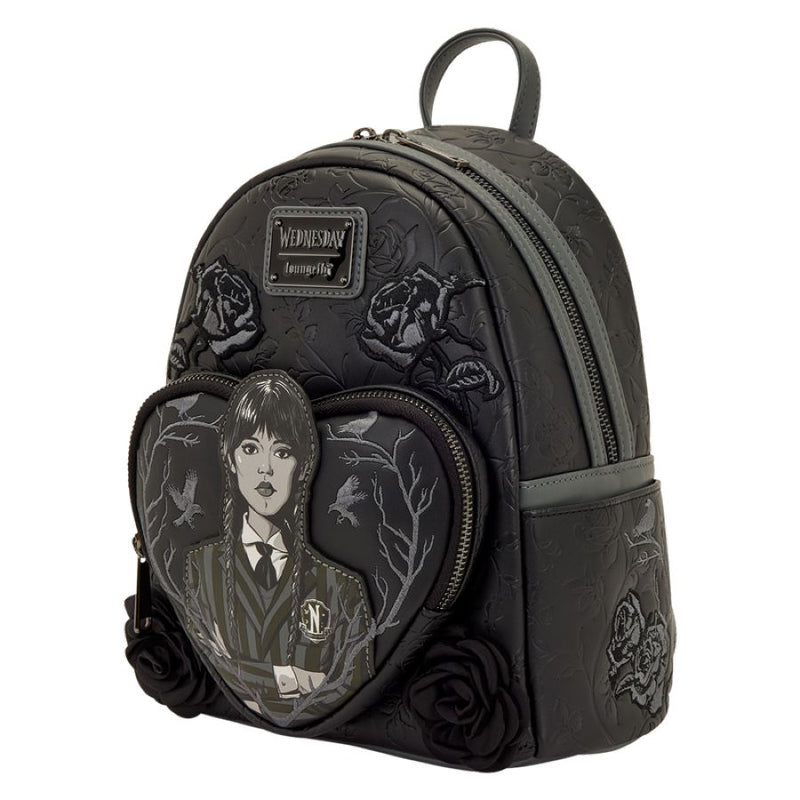 Wednesday - Black Roses Mini Backpack