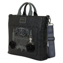 Wednesday - Black Roses Convertible Tote Bag / Backpack