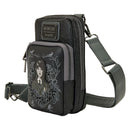 Wednesday - Black Roses Cell Phone Crossbody Bag with Coin Purse