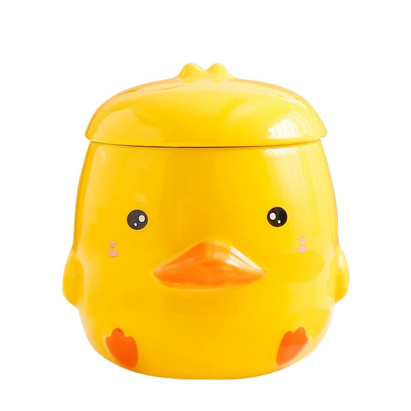 Chubby Duck 3D Ceramic Mug with Lid