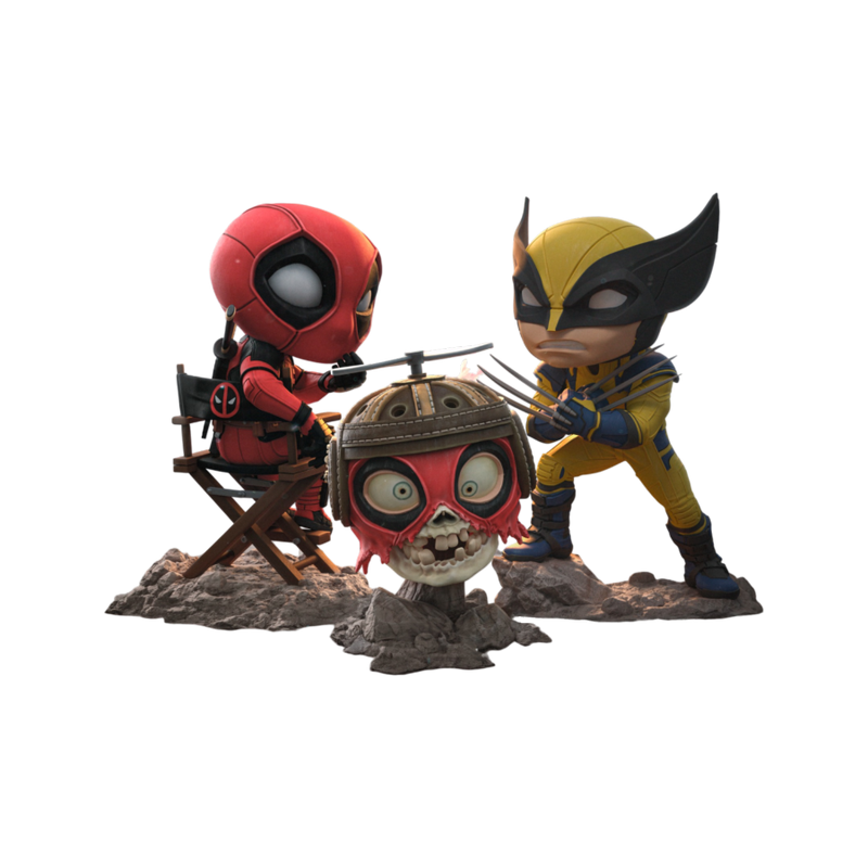 Deadpool & Wolverine - Deadpool, Wolverine & Headpool Minico Set Deadpool & Wolverine - Deadpool, Wolverine & Headpool Minico Set