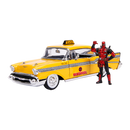 Deadpool - 1957 Chevy Bel Air Taxi 1:24 Hollywood Ride Diecast Vehicle with Deadpool