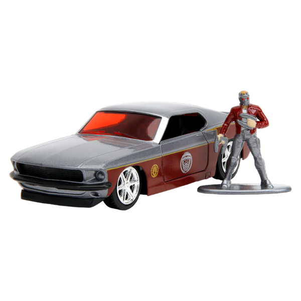 Marvel Comics - 1969 Ford Mustang Fastback 1:32 Scale Vehicle with Star Lord Figure
