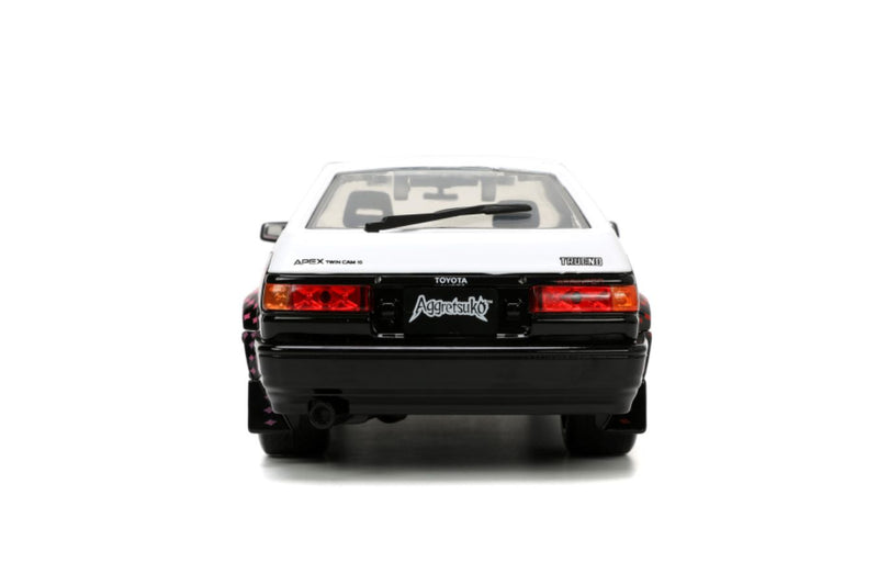 Aggretsuko - Toyota AE86 with Aggretsuko 1:24 Scale Diecast Vehicle Set