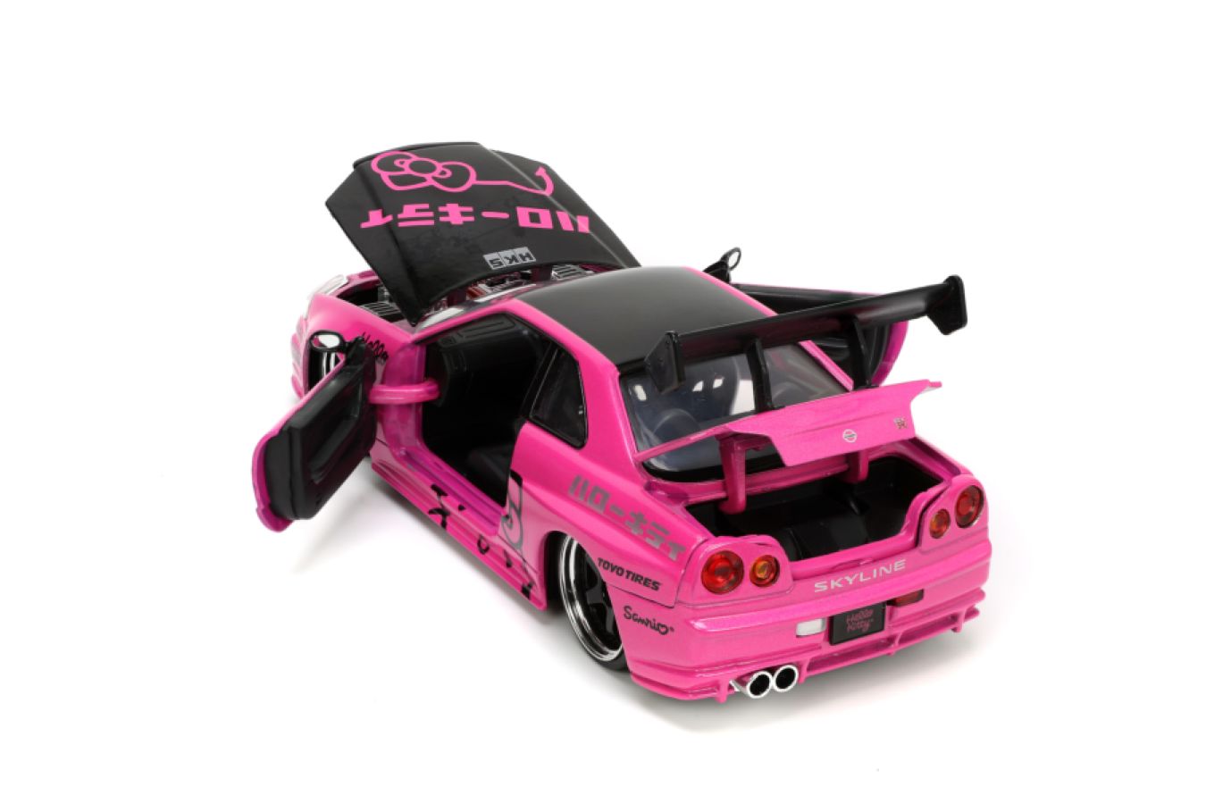 Buy Hello Kitty - 2002 Nissan GTR (R34) with Hello Kitty 1:24 Scale ...