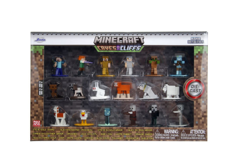 Minecraft - Caves & Cliffs Nano MetalFig Series 10 18-Pack