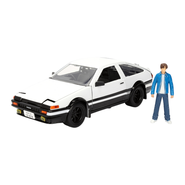 Initial D - 1:24 Scale 1986 Toyota Trueno AE86 with Takumi