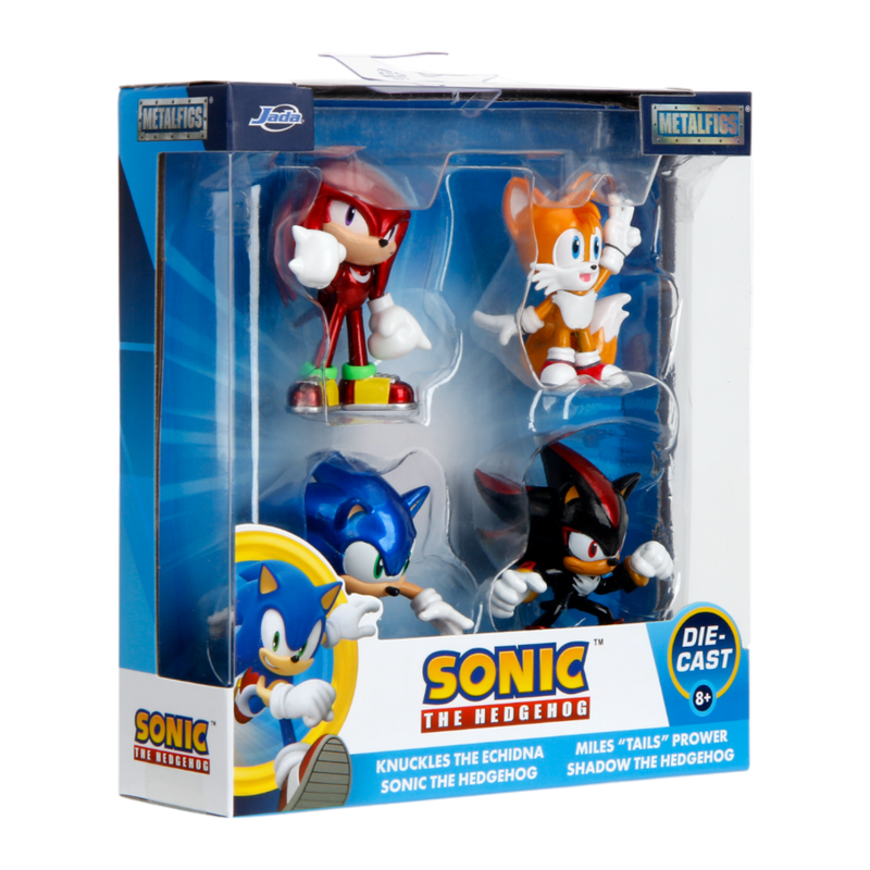 Sonic - Sonic, Knuckles, Tails & Shadow 2.5" Metalfigs 4 Pack