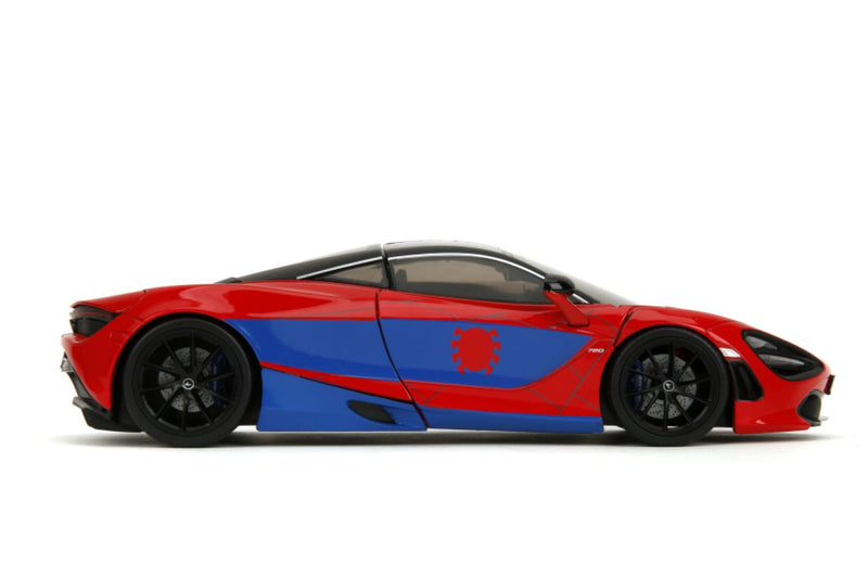 Marvel Hollywood Rides - Spider-Man with McLaren 720S 1:24 Scale Diecast Vehicle Set