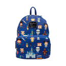 Disney – Chibi All-Over-Print Navy Blue Mini Backpack