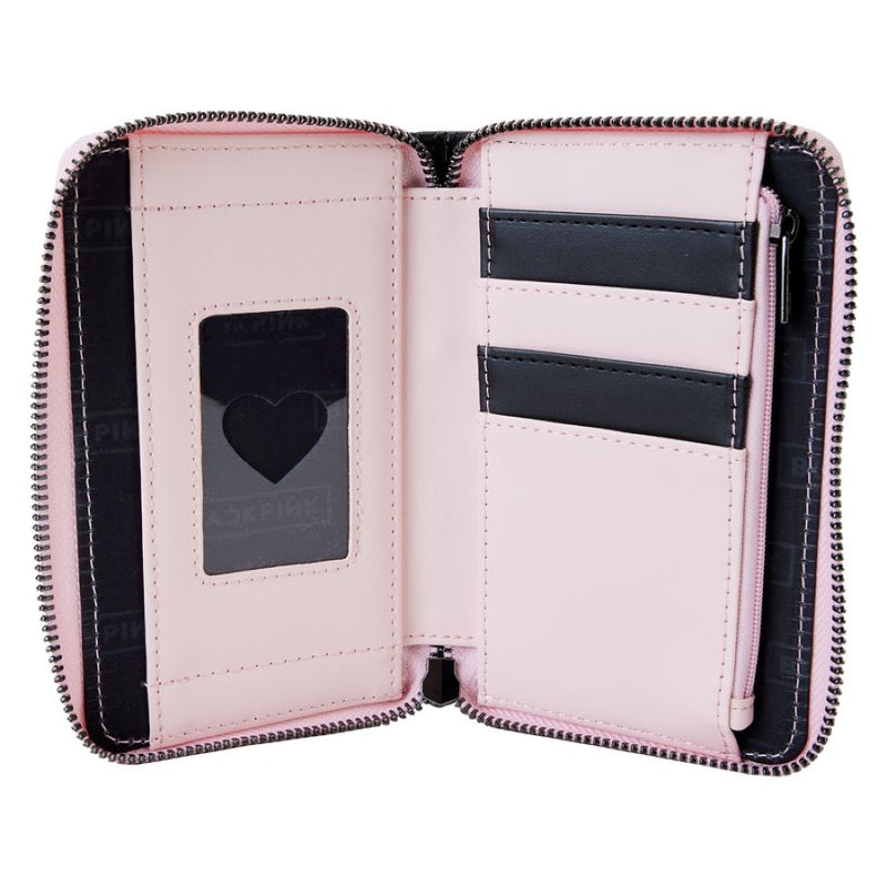 Blackpink - All-Over-Print Heart Zip Around Wallet Purse