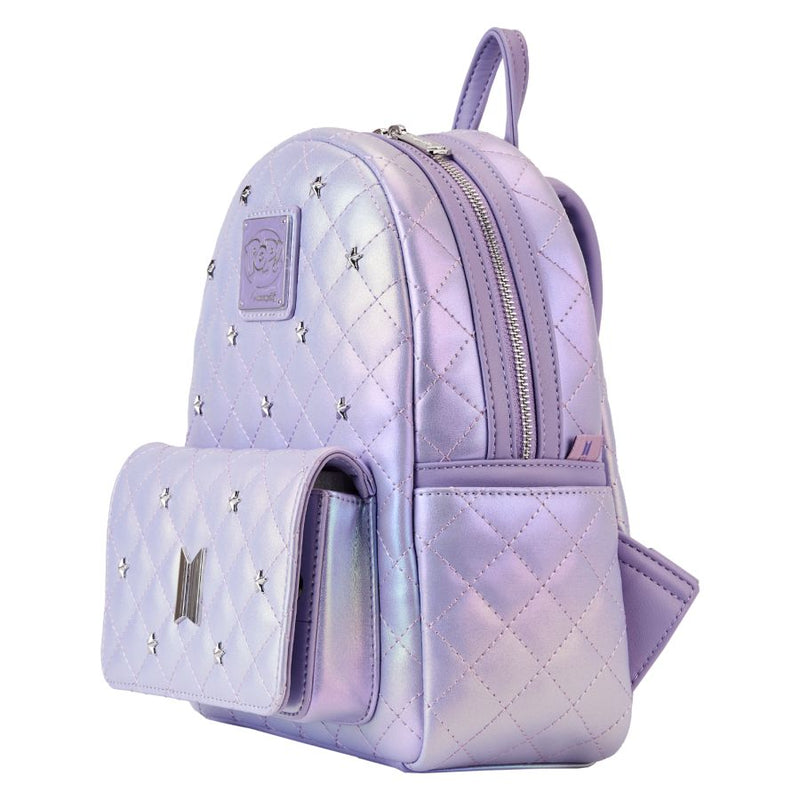 BTS - Funko Pop! By Loungefly BTS Logo Iridescent Purple Mini Backpack