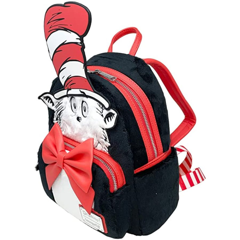 Dr Seuss - Cat in the Hat Faux Fur Cosplay Mini Backpack [RS]