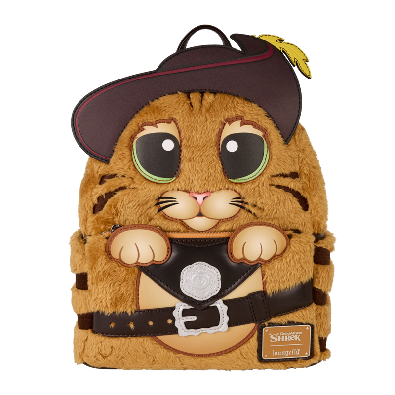 Shrek - Puss In Boots Cosplay Faux Fur Mini Backpack