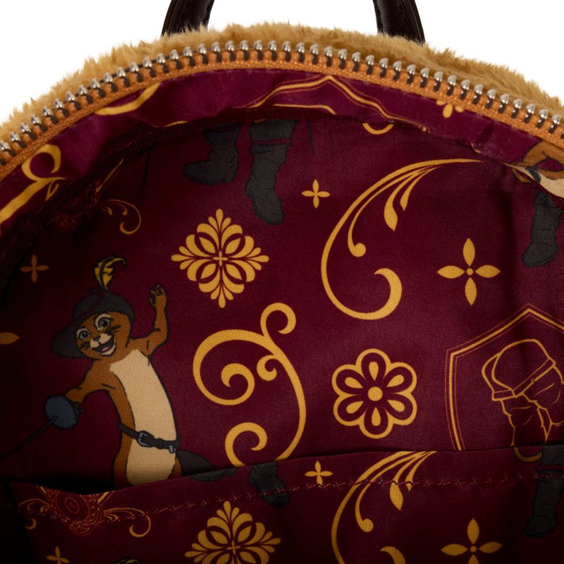 Shrek - Puss In Boots Cosplay Faux Fur Mini Backpack