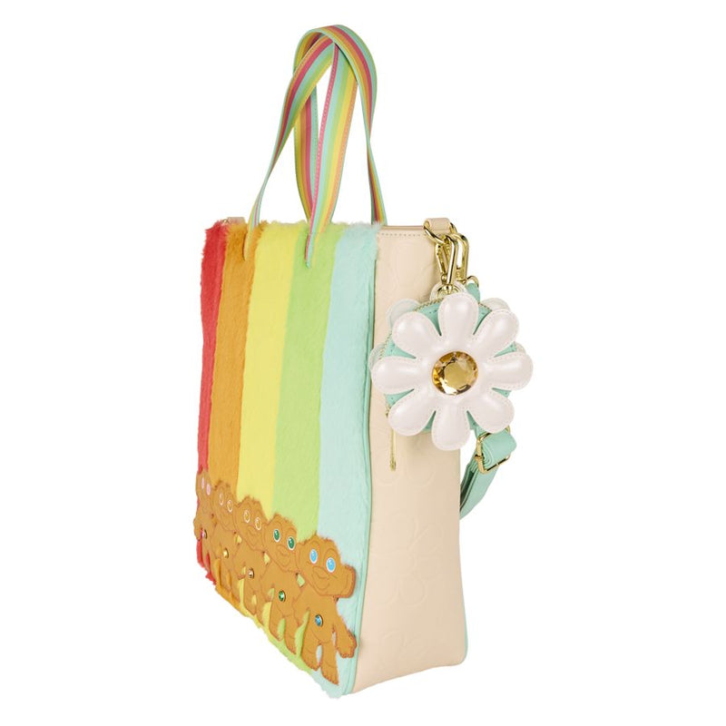 Good Luck Trolls - Trolls with Faux Fur Tote Bag & Detachable Coin Purse