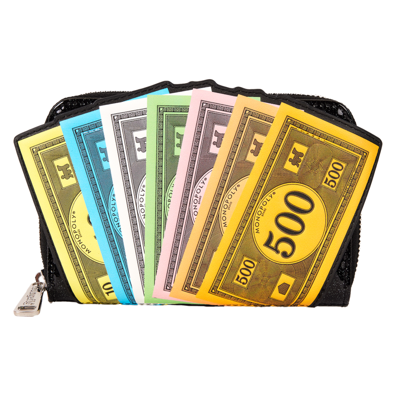 Monopoly 90th - Money Glitter Zip Around Wallet