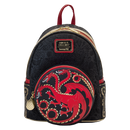 House Of The Dragon - All-Over Print House Targaryen Sigil Mini Backpack