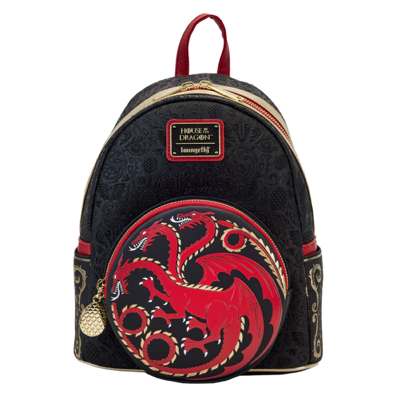 House Of The Dragon - All-Over Print House Targaryen Sigil Mini Backpack