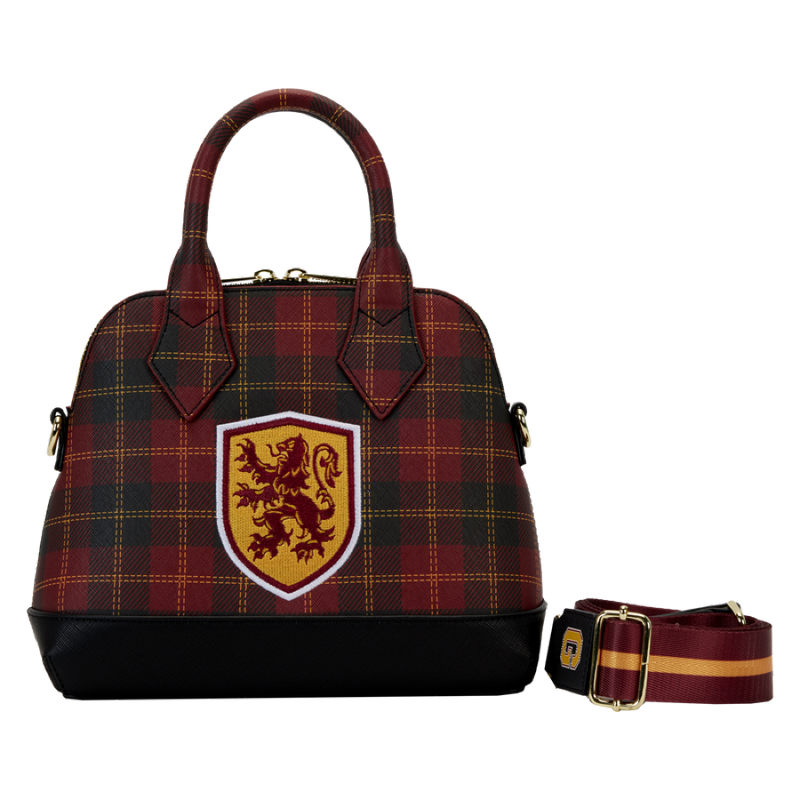 Harry Potter - Gryffindor Patch Varsity Plaid Crossbody Bag