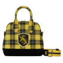Harry Potter - Hufflepuff Patch Varsity Plaid Crossbody Bag