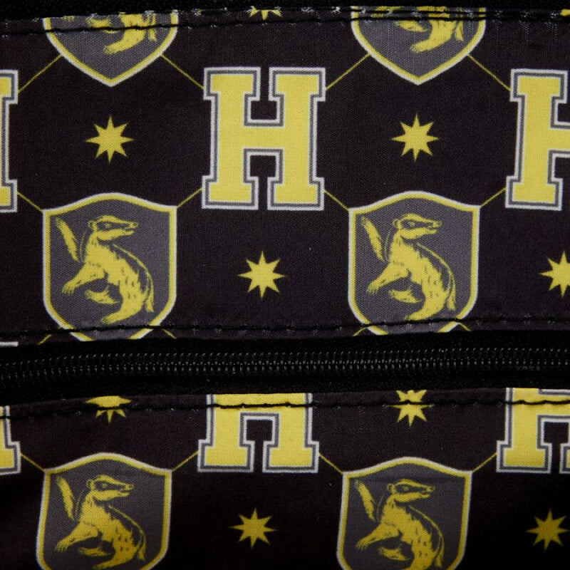 Harry Potter - Hufflepuff Patch Varsity Plaid Crossbody Bag